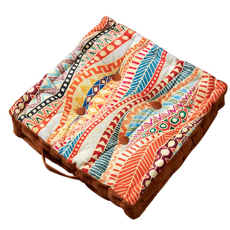 ANHOMESquare Bohemian Floor Cushion Pillow Mandala Velvet Indian Style for Yoga Living Room Balcony Kids Playing Room Party Decoration