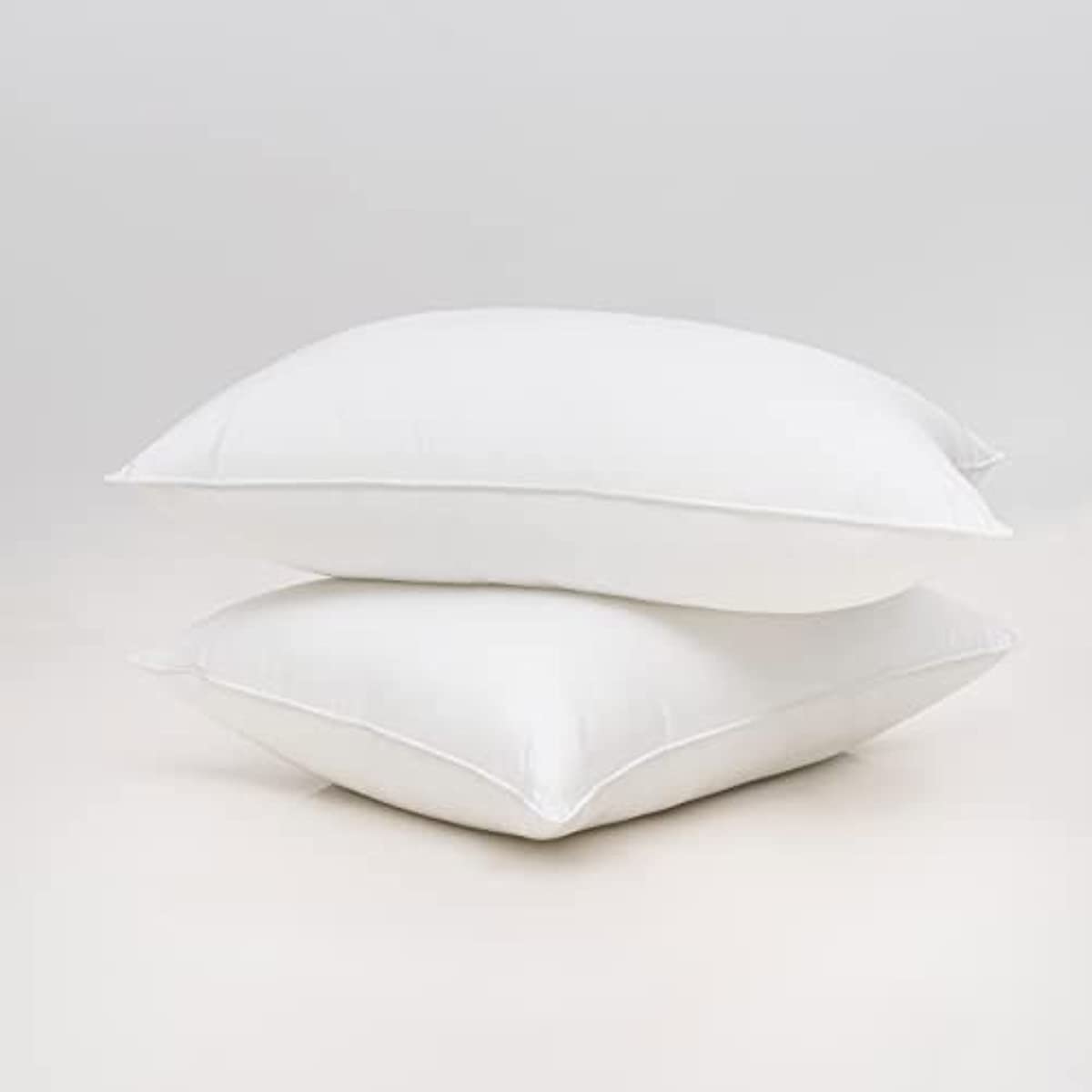 ANHOME Fluffy Bed Pillow for Sleeping 2 Pack Queen Size, Microfiber Filling Breathable Soft Supportive Pillow for Back, Stomach or Side Sleepers Cool Pillow 20x28 White (Queen)