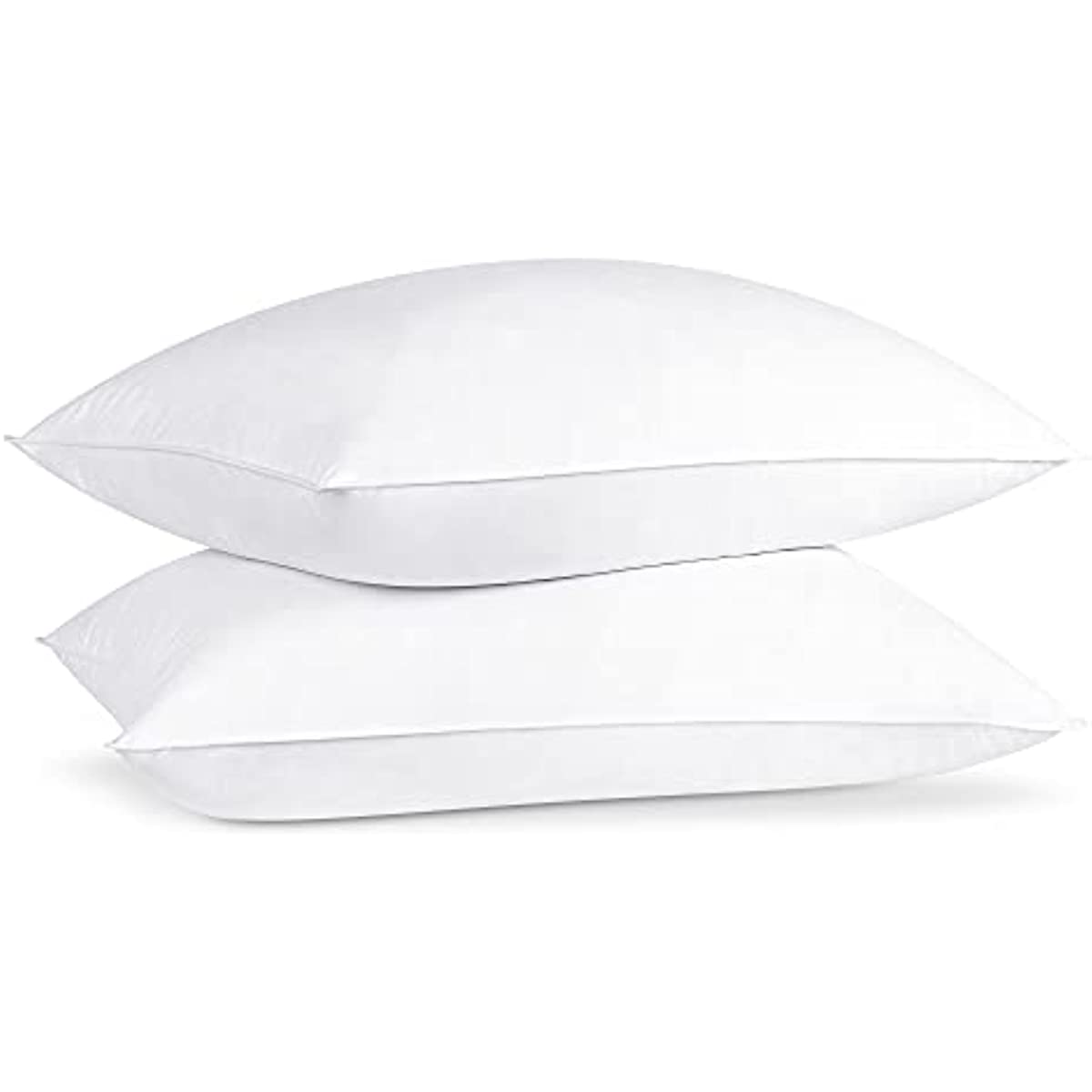 ANHOME Feather and down pillow, skin-friendly bed pillow 2-pack standard/medium double (50.80 cm x 71.12 cm)