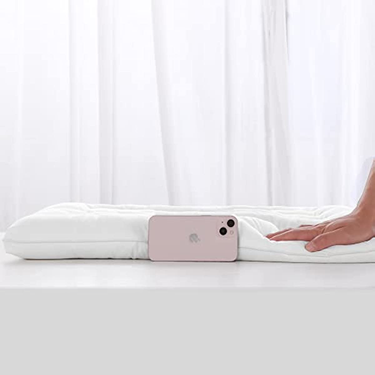 ANHOME Thin tummy sleep bed pillow, 2.75 inch (about 6.9 cm) thin thin flat pillow for tummy and back sleep, ultra low profile pillow, machine washable - 18x26
