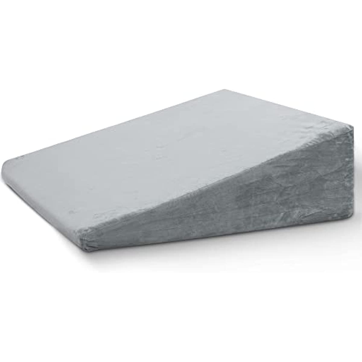 ANHOME Bed wedge pillow with memory foam top for sleeping, 8" (approx. 20.3 cm) high support triangular pillow for reading and resting, bed pillow for leg and back support, with washable pillowcase