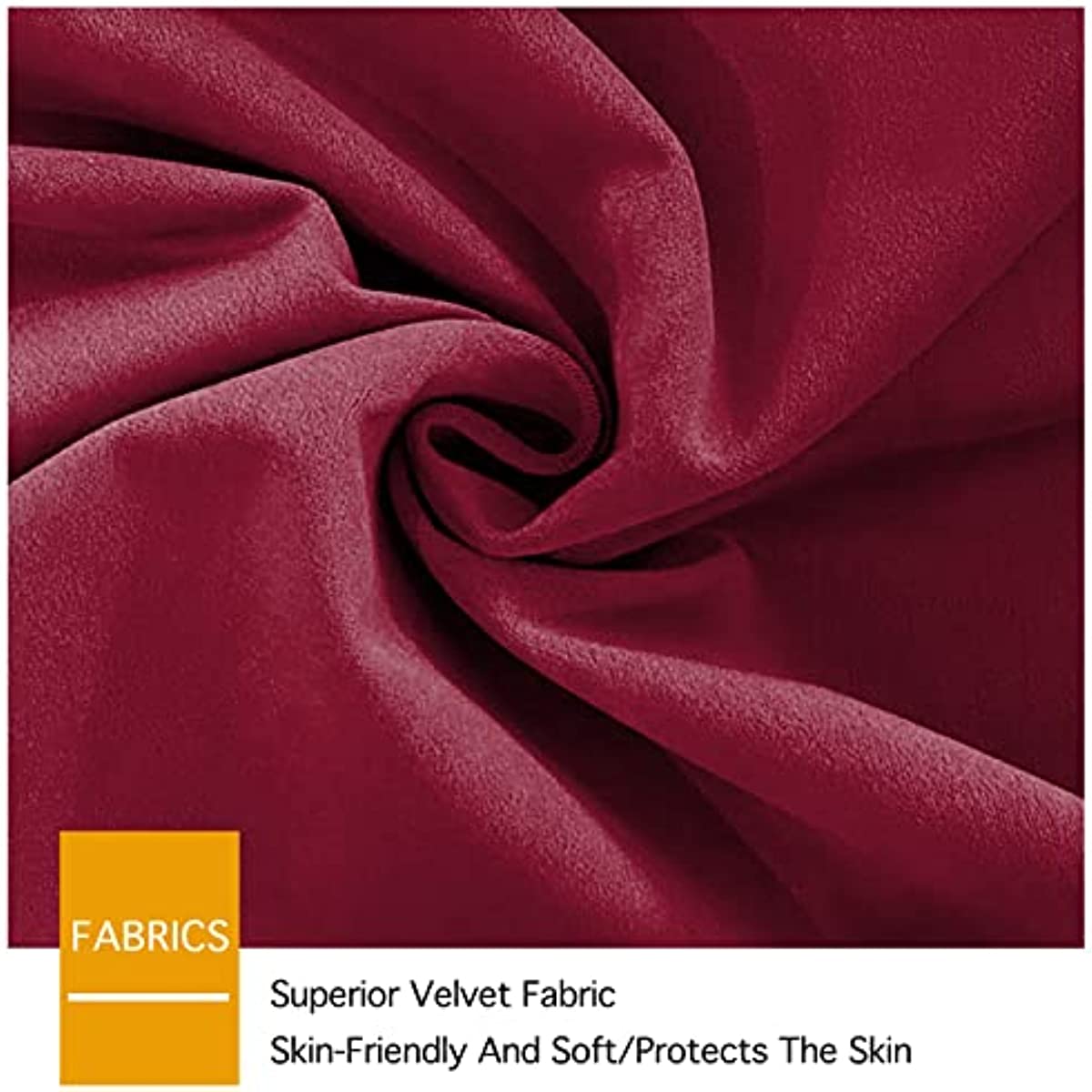 Anhome 2-Piece Set Velvet Pillow Covers, Smooth and Soft Square Pillow Covers，Designed for Decorating Sofas, Bedrooms and Cars with Pillow Covers（Multiple Size Options） RED