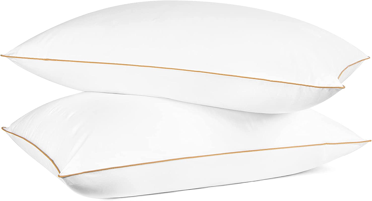 ANHOME Feather and down pillow, skin-friendly bed pillow 2-pack standard/medium double (50.80 cm x 71.12 cm)