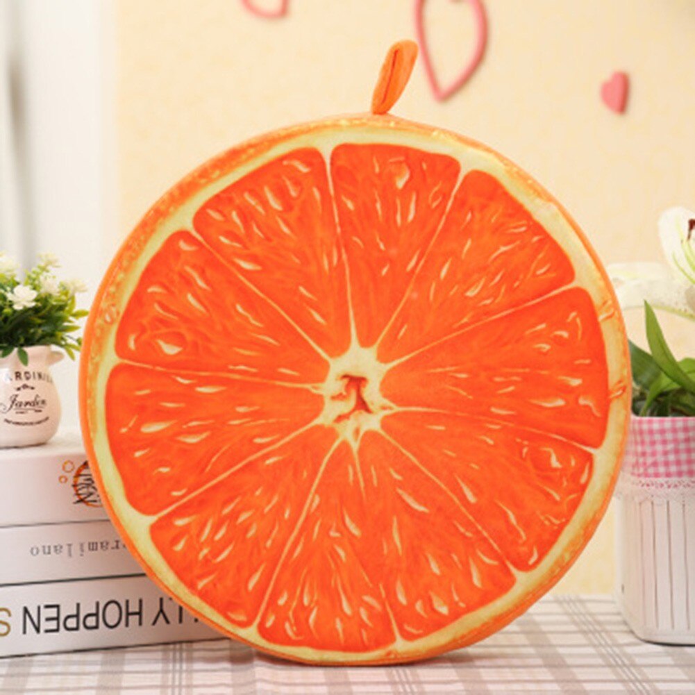ANHOMENew Creative Fruit Seat Cushion Plush Sofa Bedroom Living Room Throw Pillow Garden Chair Cover Floor Round Shape Home Decoration
