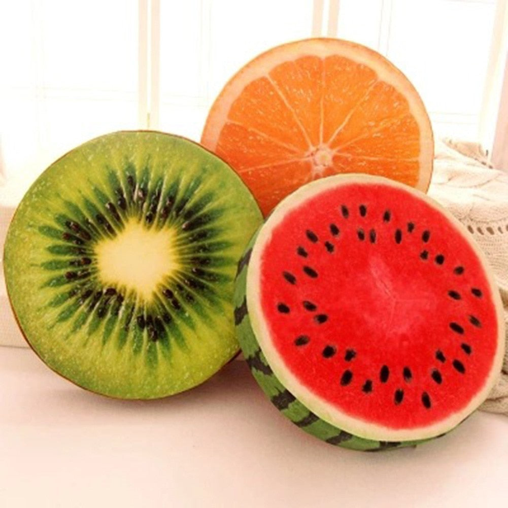 ANHOMENew Creative Fruit Seat Cushion Plush Sofa Bedroom Living Room Throw Pillow Garden Chair Cover Floor Round Shape Home Decoration