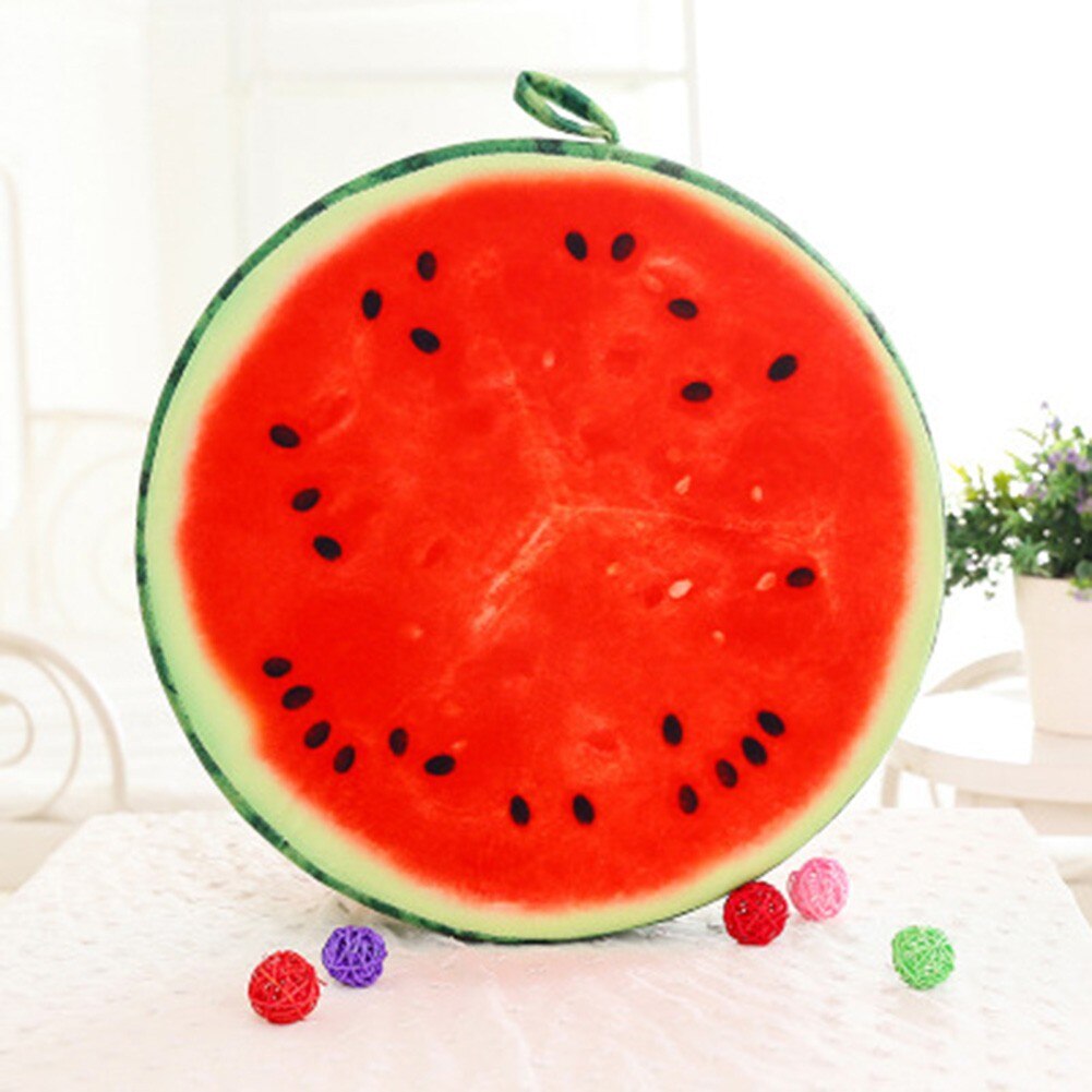 ANHOMENew Creative Fruit Seat Cushion Plush Sofa Bedroom Living Room Throw Pillow Garden Chair Cover Floor Round Shape Home Decoration