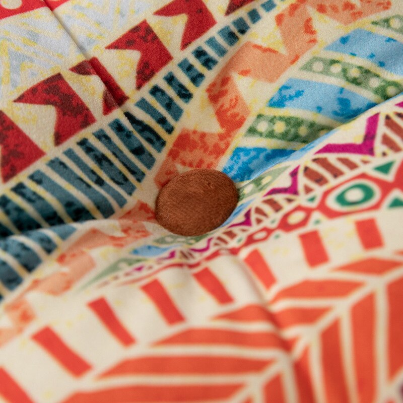 ANHOMESquare Seat Bohemian Cushion Mandala Floor Seat Cushion Velvet Yoga Pillow Japanese Tatami Mat for Reading Nook Party Decoration